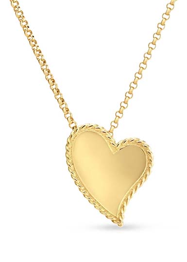 Princess 18k Yellow Gold Heart Pendant Image